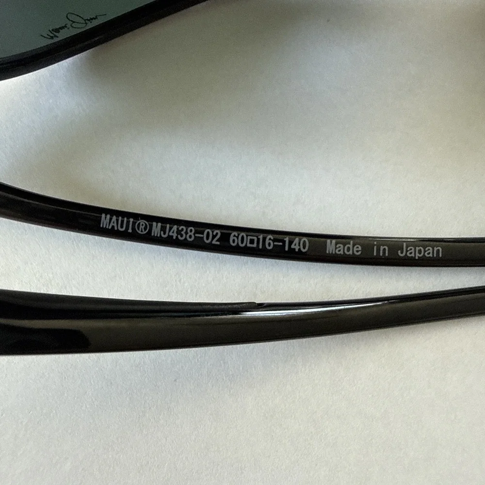 Maui Jim Alelele Bridge MJ 438 02 Black Frame + Grey Polarized Sunglasses